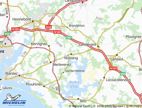 Mappa MICHELIN Nostang - ViaMichelin