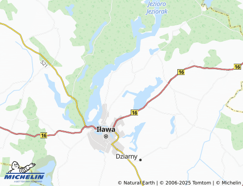 MICHELIN Kamień Duży map - ViaMichelin