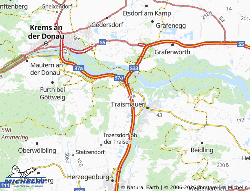 MICHELIN Wagram ob der Traisen map - ViaMichelin