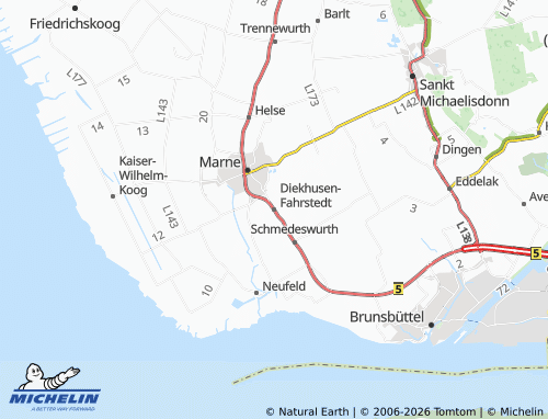 MICHELIN Diekhusen-Fahrstedt map - ViaMichelin