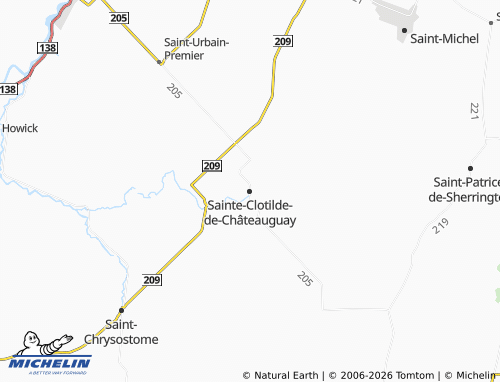 MICHELIN Sainte-Clotilde-de-Châteauguay map - ViaMichelin