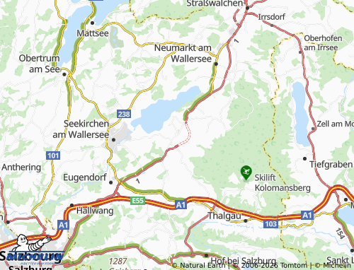MICHELIN-Landkarte Henndorf am Wallersee - ViaMichelin