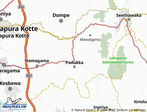 Mappa MICHELIN Mawathagama East - ViaMichelin