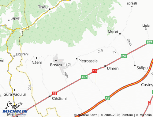 Mappa MICHELIN Pietroasele - ViaMichelin