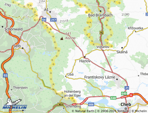 Mapa MICHELIN Lipná - ViaMichelin