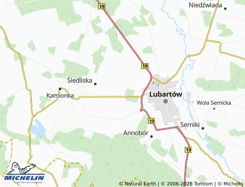 Carte MICHELIN Skrobów-Kolonia - ViaMichelin