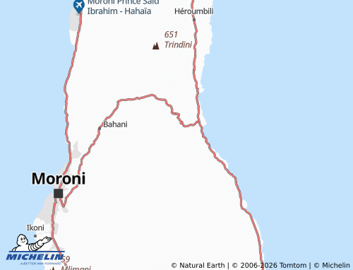 MICHELIN Dzahadjou map - ViaMichelin