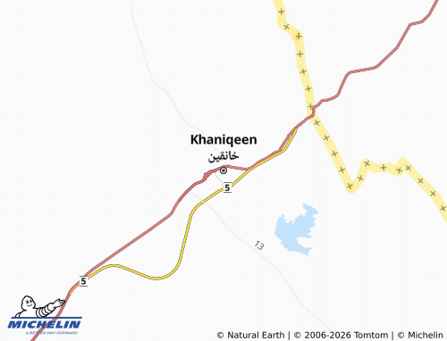 Mapa MICHELIN Khaniqeen - ViaMichelin