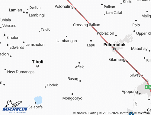 MICHELIN Malugong map - ViaMichelin