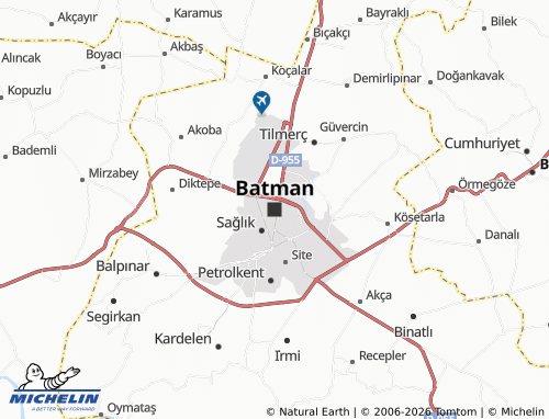 MICHELIN Batman map - ViaMichelin