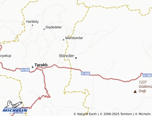 MICHELIN Ekinciler map - ViaMichelin