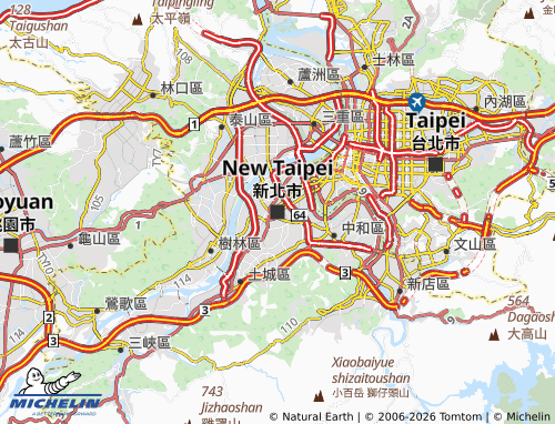 Mapa MICHELIN Nova Taipé - ViaMichelin