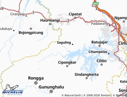 MICHELIN Baranangsiang map - ViaMichelin
