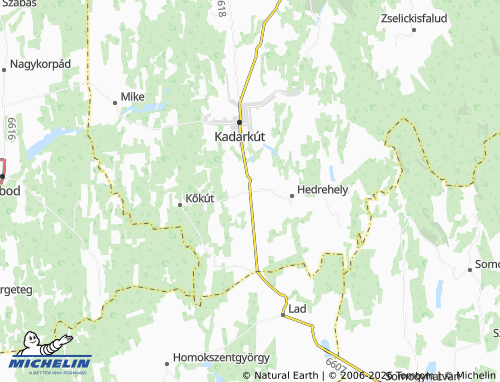 Mapa MICHELIN Hencse - ViaMichelin