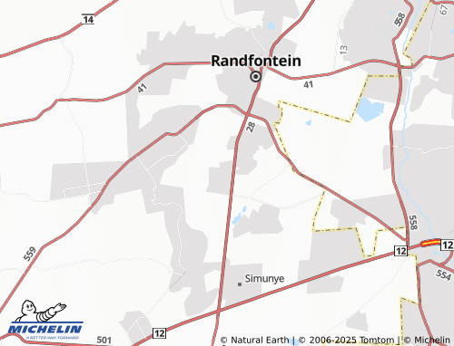 Kaart MICHELIN Randfontein South Agricultural Holdings - ViaMichelin