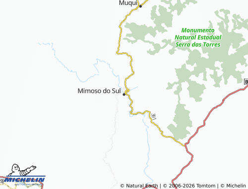 Mapa MICHELIN Mimoso do Sul - ViaMichelin