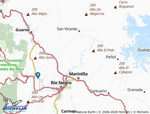 Carte MICHELIN Río Abajo - ViaMichelin