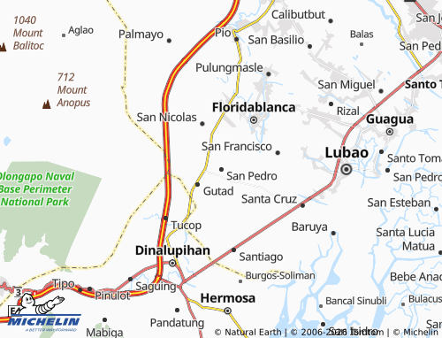 MICHELIN San Pedro map - ViaMichelin