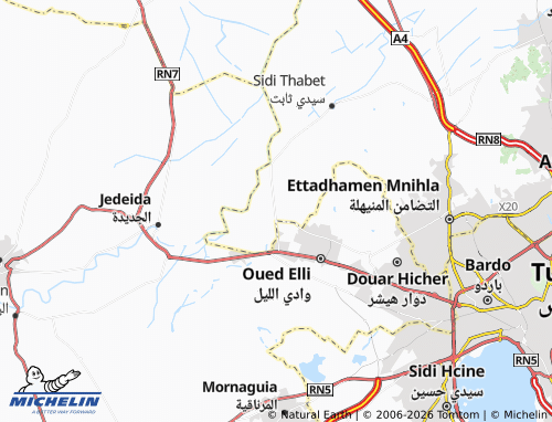 Carte MICHELIN Bejaoua - ViaMichelin
