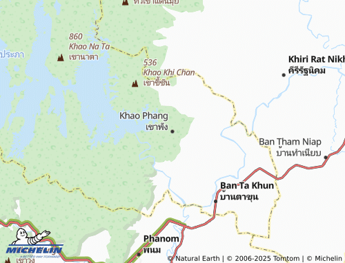 MICHELIN Khao Phang map - ViaMichelin