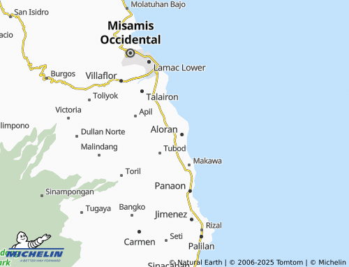 MICHELIN-Landkarte Tuburan - ViaMichelin