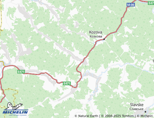 MICHELIN Oriava map - ViaMichelin