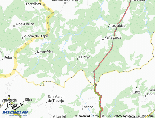 Mapa MICHELIN El Payo - ViaMichelin