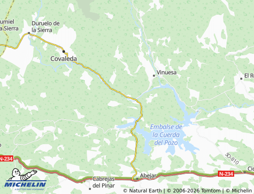 MICHELIN Salduero map - ViaMichelin