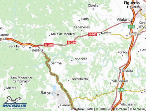 MICHELIN-Landkarte Crespià - ViaMichelin