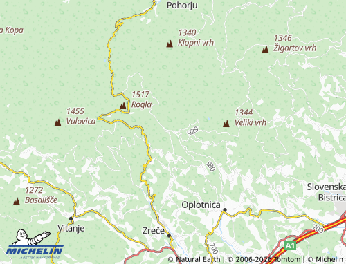 Mapa MICHELIN Lukanja - ViaMichelin
