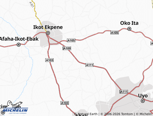 Mappa MICHELIN Ikpe Ikot Akpan - ViaMichelin