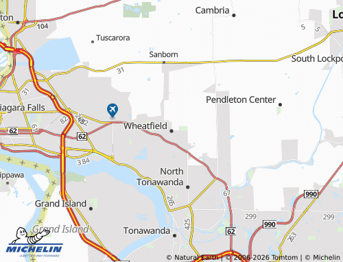 Mapa MICHELIN Wheatfield - ViaMichelin