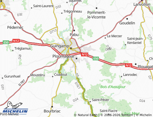 Mapa MICHELIN Ploumagoar - ViaMichelin