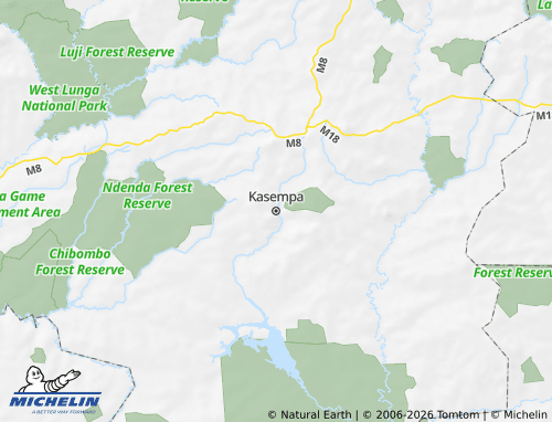 MICHELIN-Landkarte Kasempa - ViaMichelin