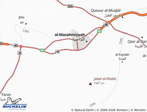 Carte MICHELIN al-Wahah - ViaMichelin