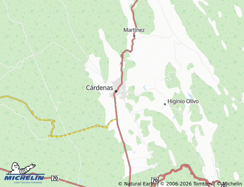 MICHELIN De Guadalupe map - ViaMichelin