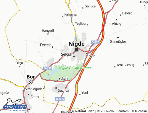 MICHELIN Selçuk map - ViaMichelin