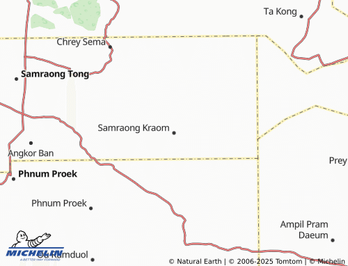 MICHELIN Samraong Kraom map - ViaMichelin
