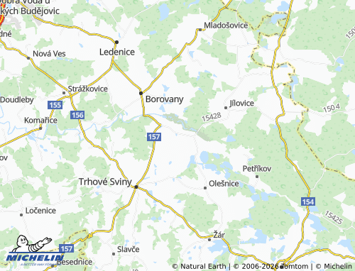 Kaart MICHELIN Třebeč - ViaMichelin