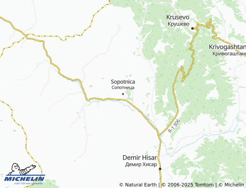 MICHELIN Sopotnica map - ViaMichelin