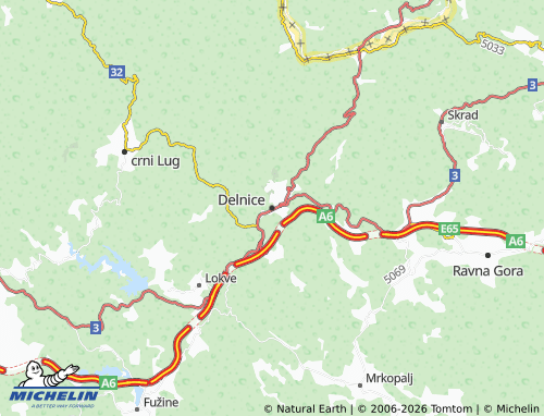 Carte MICHELIN Delnice - ViaMichelin