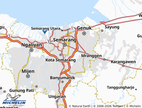 MICHELIN Jomblang map - ViaMichelin