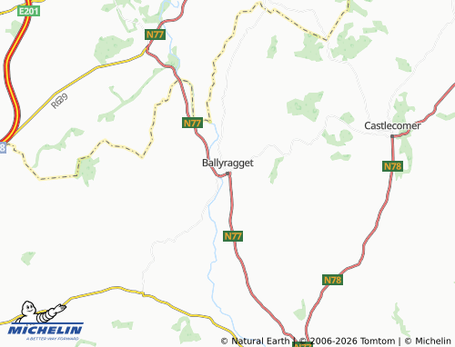 Carte MICHELIN Ballyragget - ViaMichelin