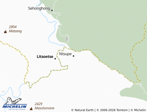 MICHELIN Ntsupe map - ViaMichelin