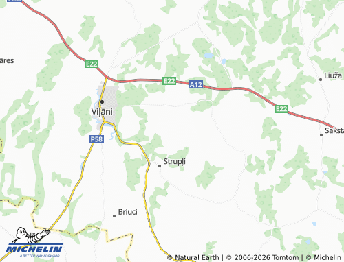 Mapa MICHELIN Taukuļi - ViaMichelin
