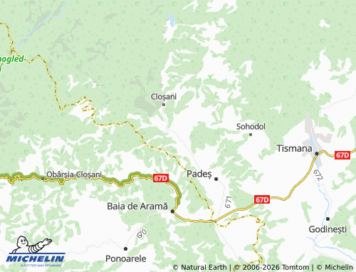 MICHELIN Călugăreni map - ViaMichelin