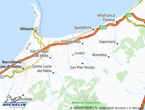 MICHELIN Condrò map - ViaMichelin