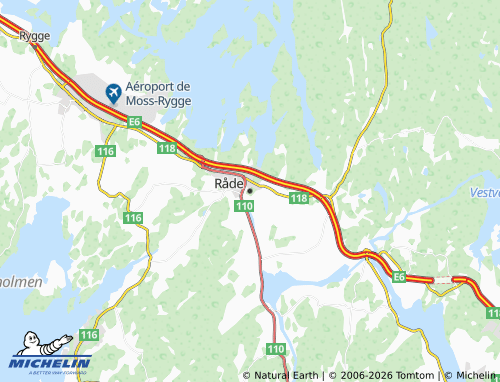 MICHELIN Råde map - ViaMichelin