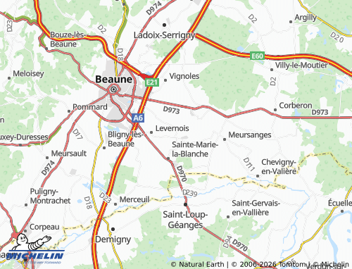 Mappa MICHELIN Combertault - ViaMichelin