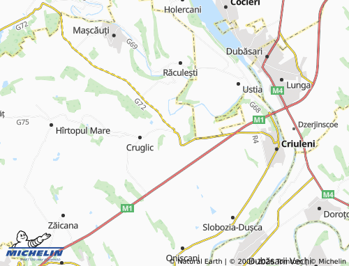 MICHELIN Ohrincea map - ViaMichelin